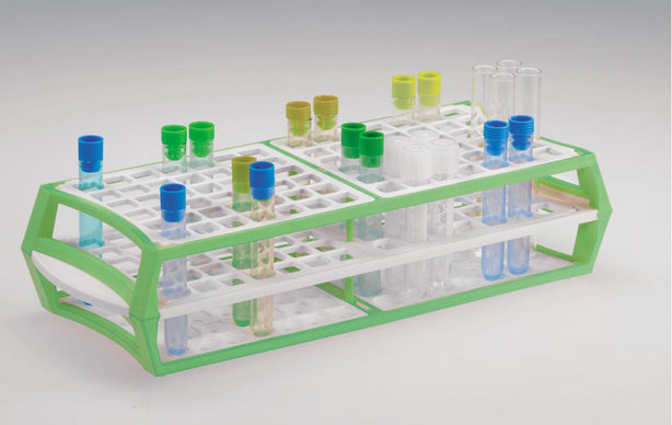Simport Scientific MultiRack Tube Rack, 13 mm, Green - S600-13G - 10 Each