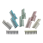 Simport Scientific Reaction Tubes Amplitube 8-Tube Strip with Individually Attached Flat Top Caps, 0.2 mL, Natural - T320-2N - 125 Each