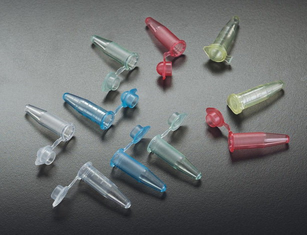 Simport Scientific Reaction Amplitube Tube with Flat Top Snap Cap, 0.5 mL, Natural - T325-4N - 1000 Each