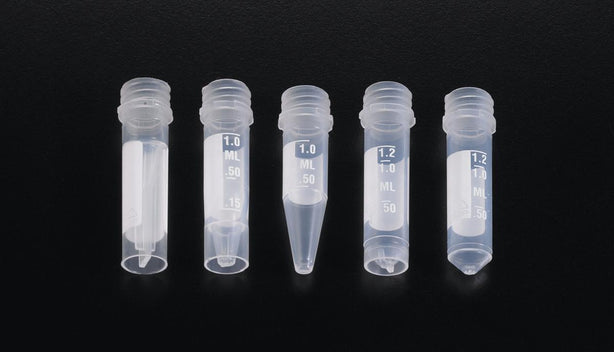 Simport Scientific T341TP Tamper Evident Micrewtube Microcentrifuge Tube Only, Designed for use with Tamper-Evident Cap, 1.5 mL, Conical Bottom, Printed Graduations - T341-5TPRTP - 1000 Each