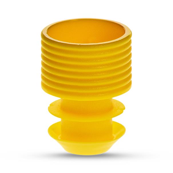 Simport Scientific Flanged Plug Cap 12MM T404-10Y - 1000.0 Each