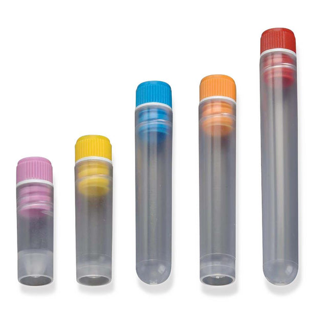 Simport Scientific T500 with Internal Threads Sample Tube without Cap, 2 mL, Self Standing - SMPT5002T