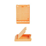 Simport Scientific Slimsette Unisette Biopsy Cassette, 35? Angle, Quickload, Taped, Peach - M510-7T - 2000 Each
