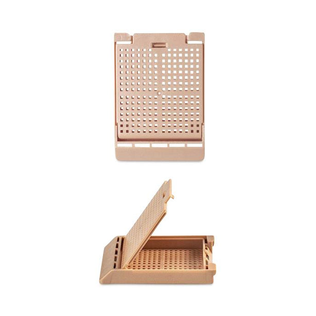 Simport Scientific Slimsette Unisette Biopsy Cassette, 35? Angle, Quickload, Taped, Tan - M510-8T - 2000 Each