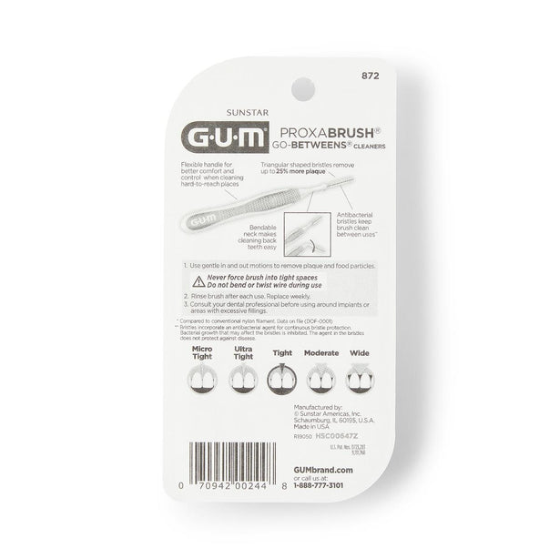 Sunstar Americas Tight GUM Proxabrush Go-Betweens Cleaners - 872FC - 1 Pack