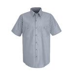 Vf Workwear-Div Vf Imagewear (W) Sleeve Patterned Industrial Unisex 65% Polyester/35% Cotton Long Sleeved Work Shirt, Blue / Navy - SP20BB3XL - 1 Each