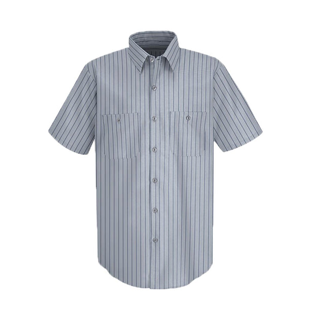 Vf Workwear-Div Vf Imagewear (W) Sleeve Patterned Industrial Unisex 65% Polyester/35% Cotton Long Sleeved Work Shirt, Blue / Navy - SP20BB3XL - 1 Each