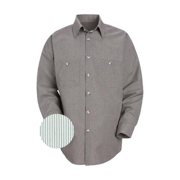 Vf Workwear-Div / Vf Imagewear (W) Sleeve Patterned Industrial Unisex 65% Polyester/35% Cotton Long Sleeved Work Shirt, White Stripe - SP10GWL - 1 Each