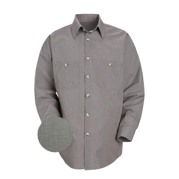Vf Workwear-Div Vf Imagewear (W) Sleeve Patterned Industrial Unisex 65% Polyester/35% Cotton Long Sleeved Work Shirt, Hunt / Khaki - SP10HKM - 1 Each