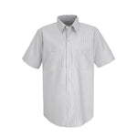 Vf Workwear-Div / Vf Imagewear (W) Sleeve Patterned Industrial Unisex 65% Polyester/35% Cotton Short Sleeved Work Shirt, White Stripe, Size XL, Long - SP20CWSSLXL - 1 Each