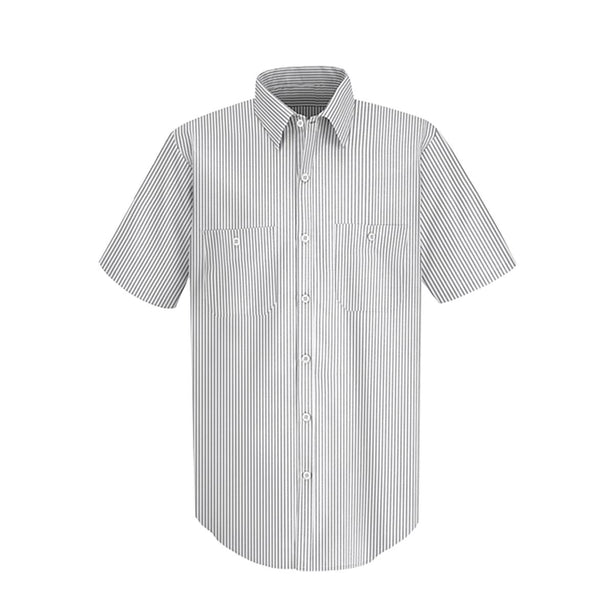 Vf Workwear-Div / Vf Imagewear (W) Sleeve Patterned Industrial Unisex 65% Polyester/35% Cotton Short Sleeved Work Shirt, White Stripe, Size XL, Long - SP20CWSSLXL - 1 Each