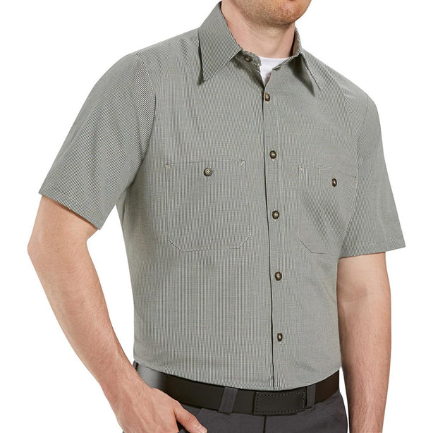 VF WORKWEAR-DIV/VF IMAGEWEAR (W) Short Sleeve Patterned Industrial Work Shirts SP20HK4XL 1 Each - MDL-SP20HK4XL