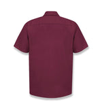 Vf Workwear-Div / Vf Imagewear (W) Short Sleeve Men's Short-Sleeve Industrial Solid Work Shirt, 65% Polyester/35% Cotton, Burgundy, Size S - SP24BYS - 1 Each