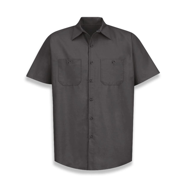 Vf Workwear-Div / Vf Imagewear (W) Short Sleeve Short-Sleeve Industrial Solid Work Shirt, Men's, Charcoal, Size 2XL - SP24CHXXL - 1 Each