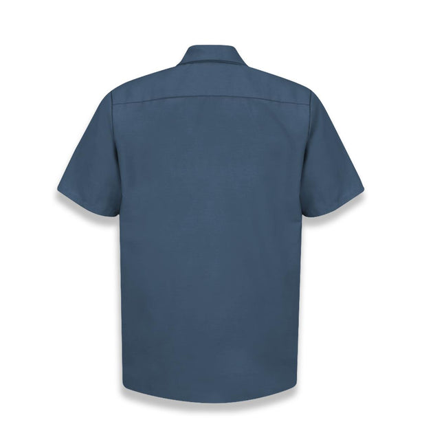 Vf Workwear-Div / Vf Imagewear (W) Short Sleeve Short-Sleeve Industrial Solid Work Shirt, Men's, Dark Blue, Size L - SP24DBL - 1 Each