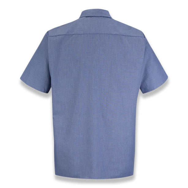 Vf Workwear-Div / Vf Imagewear (W) Short Sleeve Short-Sleeve Industrial Solid Work Shirt, Men's, Blue, Size 4XL - SP24DN-SS-4XL - 1 Each