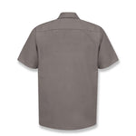 Vf Workwear-Div / Vf Imagewear (W) Short Sleeve Short-Sleeve Industrial Solid Work Shirt, Men's, Gray, Size 2XL - SP24GYXXL - 1 Each