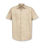 Vf Workwear-Div / Vf Imagewear (W) Short Sleeve Short-Sleeve Industrial Solid Work Shirt, Men's, Light Tan, Size 2XL - SP24LTXXL - 1 Each