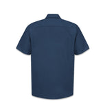 Vf Workwear-Div / Vf Imagewear (W) Short Sleeve Short-Sleeve Industrial Solid Work Shirt, Men's, Navy, Size 4XL Long - SP24-NAVY-4XL-LONG - 1 Each
