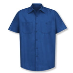 Vf Workwear-Div / Vf Imagewear (W) Short Sleeve Short-Sleeve Industrial Solid Work Shirt, Men's, Royal Blue, Size XS - SP24RB-SS-XS - 1 Each