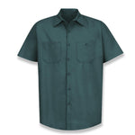 Vf Workwear-Div / Vf Imagewear (W) Short Sleeve Short-Sleeve Industrial Solid Work Shirt, Men's, Spruce Green, Size 4XL - SP24SG4XL - 1 Each