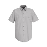Vf Workwear-Div / Vf Imagewear (W) Short Sleeve Short-Sleeve Industrial Solid Work Shirt, Men's, Silver Gray, Size M - SP24SVM - 1 Each