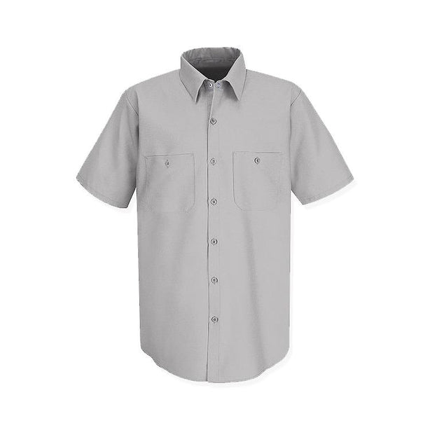 Vf Workwear-Div / Vf Imagewear (W) Short Sleeve Short-Sleeve Industrial Solid Work Shirt, Men's, Silver Gray, Size M - SP24SVM - 1 Each