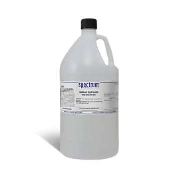Spectrum Chemical Sodium Hydroxide, 40% (W / V) Solution, 4 L - S-427-4LTPL - 1 Each