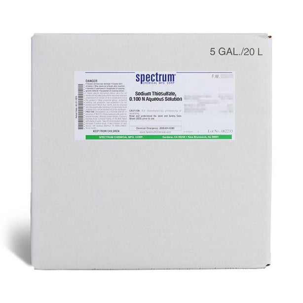 Spectrum Chemical Mfg Corp Spectrum Chemical Sodium Thiosulfate 0.1 N Solution S-535-20LT - 1.0 Each