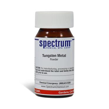 Spectrum Chemical Tungsten Metal, 100 - 200 Mesh, Powder, 25 g - T1140-25GM - 1 Each