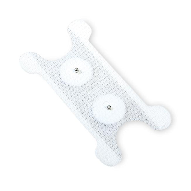 Spectramed Dysphagia Therapy Electrodes, Adult 2" x 3.5" Butterfly with .87" Rounds and Snap Connector, Single Application - SPM05A151