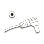 Spectramed for Dysphagia Therapy Device Guardian Unity SwallowStim and Ampcare Accessory, 42" Snap Connector Leadwires with Lapel Clip - 07MS36 - 1 Each