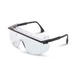 Honeywell Glasses: Uvex Astro OTG 3001 Glasses with Ultra-Dura Anti-Scratch Coating, Black Frame with Clear Lens S2500 - 1.0 Each
