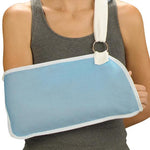 S2s Global Arm Sling, Foam Shoulder Pad, Light Blue, Size M (2" to 37" Strap, 8" x 17" Pouch) - SQS1122PP