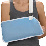 S2s Global Arm Sling, Foam Shoulder Pad, Light Blue, Size XL (2" to 42" Strap, 9" x 23" Pouch) - SQS1124PP