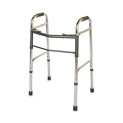 S2s Global Adjustable 7802 PremierPro Adjustable-Height Folding Walker, 300 lb. Capacity, 32" to 39" - MDL-SQS7802 - 4 Each