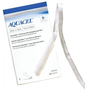 CONVATEC Aquacel Hydrofiber Ribbon Dressings with Strengthening Fiber 403770 100 Each - MDL-SQU403770CS