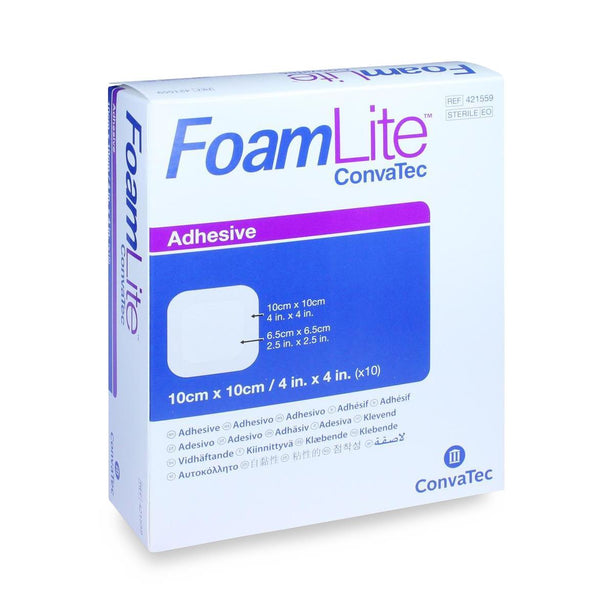 CONVATEC ConvaTec FoamLite Adhesive Foam Wound Dressings 421559 10 Each-MDL-SQU421559