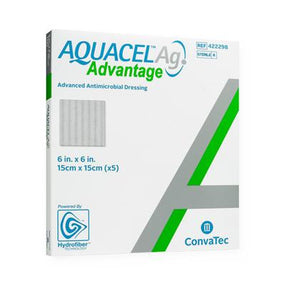 Convatec Aquacel Ag Advantage Surgical Advanced Hydrofiber Dressings 422298 5.0 Each-MDL-SQU422298BX