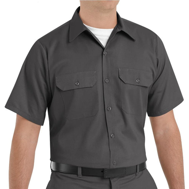VF WORKWEAR-DIV/VF IMAGEWEAR (W) Sleeve Shirt Unisex Short-Sleeve Utility Work Short, Charcoal, Size M - ST62BKM - 1 Each