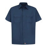 VF WORKWEAR-DIV/VF IMAGEWEAR (W) Sleeve Shirt Unisex Short-Sleeve Utility Work Short, Navy, Size L - ST62NV-SS-L - 1 Each