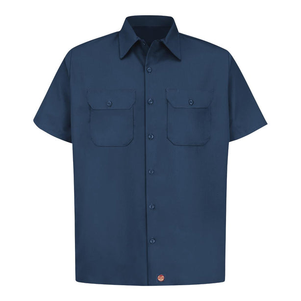 VF WORKWEAR-DIV/VF IMAGEWEAR (W) Sleeve Shirt Unisex Short-Sleeve Utility Work Short, Navy, Size L - ST62NV-SS-L - 1 Each