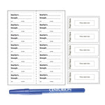 Centurion Sterile Labels: Blank, 14 Waterproof with Pen / Base Labels STL1244A - 100.0 Each