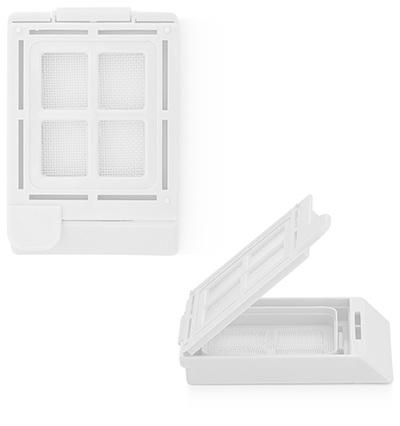 Statlab Medical BioMesh Hinged-Lid HistoScreen Biopsy Cassette with Lid, White - HS-500 - 250 Each