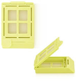 Statlab Medical BioMesh Hinged-Lid HistoScreen Biopsy Cassette with Lid, Yellow - HS-502 - 250 Each