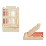 Statlab Medical Blue Histosette II Hinged Lid Biopsy Cassette - M493-6T - 2000 Each