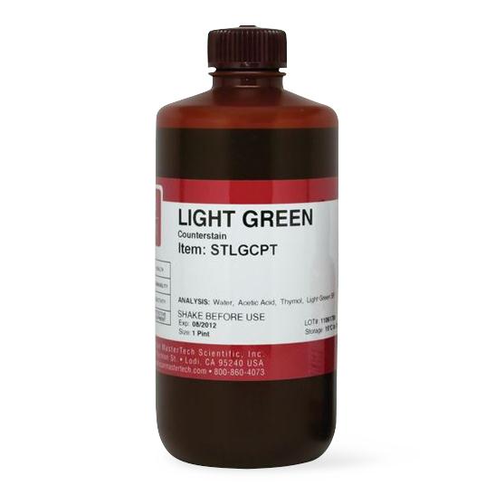 Statlab Medical Counterstain Light Green, Pint - STLGCPT - 1 Each