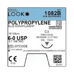 Surgical Specialties Polypropylene Monofilament Sutures 1082B - 12.0 Each - MDL-SUS1082B