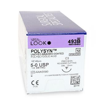 Surgical Specialties PolyGlycolic Undyed Acid Sutures 494B - 12.0 Each - MDL-SUS494B