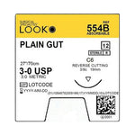 Surgical Specialties Reverse Cutting Plain Gut Sutures 554B - 12.0 Each - MDL-SUS554B